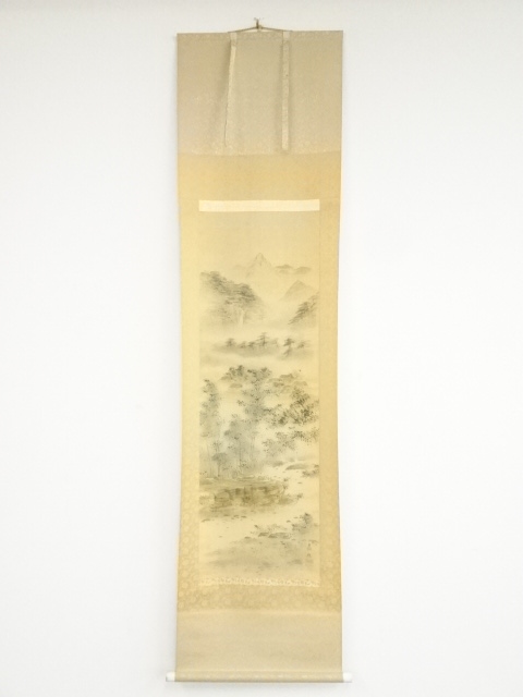 JAPANESE HANGING SCROLL / HAND PAINTED / SCENERY
